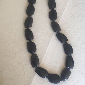 Chunky black Lucite necklace Kenneth Cole